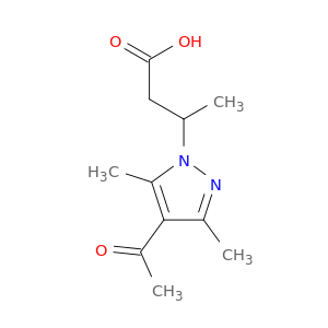 3-(4-ACETYL-3,5-DIMETHYL-1H-PYRAZOL-1-YL)BUTANOIC ACID