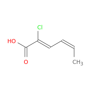 2,4-Hexadienoic acid, 2-chloro-, (Z,Z)-