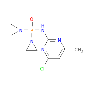 Phosphinic amide,P,P-bis(1-aziridinyl)-N-(4-chloro-6-methyl-2-pyrimidinyl)- (7CI,8CI)