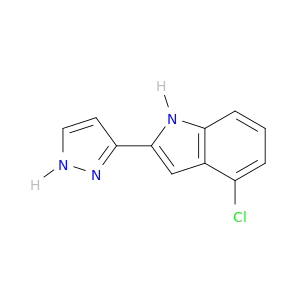 1H-Indole, 4-chloro-2-(1H-pyrazol-3-yl)-