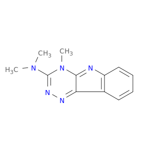 4H-1,2,4-Triazino[5,6-b]indol-3-amine, N,N,4-trimethyl-