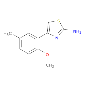 4-(2-Methoxy-5-methylphenyl)thiazol-2-amine