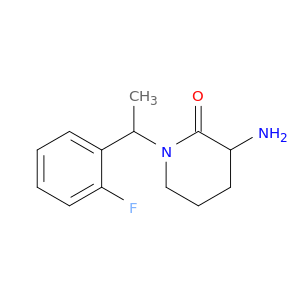 3-amino-1-[1-(2-fluorophenyl)ethyl]piperidin-2-one