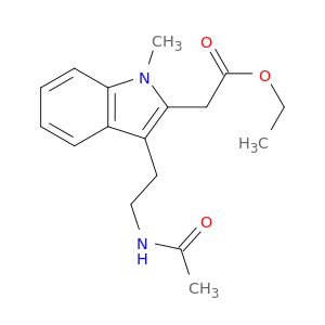 1H-Indole-2-acetic acid, 3-[2-(acetylamino)ethyl]-1-methyl-, ethyl ester