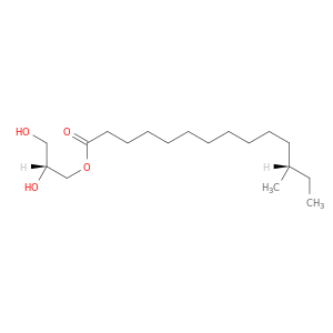 Tetradecanoic acid,12-methyl-, (2R)-2,3-dihydroxypropyl ester, (12S)-