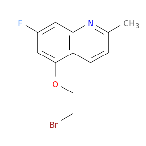 Quinoline, 5-(2-bromoethoxy)-7-fluoro-2-methyl-