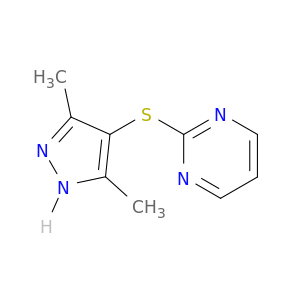 Pyrimidine,2-[(3,5-dimethyl-1H-pyrazol-4-yl)thio]-