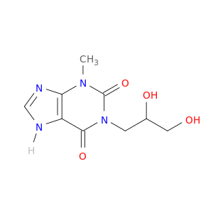 1H-Purine-2,6-dione,1-(2,3-dihydroxypropyl)-3,9-dihydro-3-methyl-