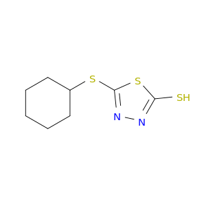 1,3,4-Thiadiazole-2(3H)-thione,5-(cyclohexylthio)-