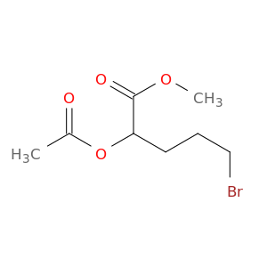 Pentanoic acid, 2-(acetyloxy)-5-bromo-, methyl ester