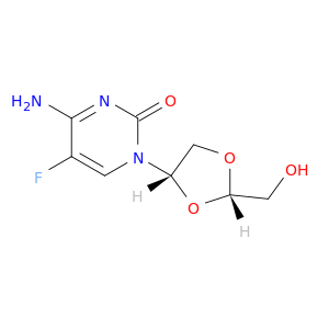 2(1H)-Pyrimidinone,4-amino-5-fluoro-1-[(2S,4S)-2-(hydroxymethyl)-1,3-dioxolan-4-yl]-