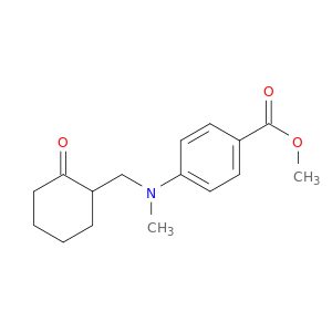 Benzoic acid, 4-[methyl[(2-oxocyclohexyl)methyl]amino]-, methyl ester