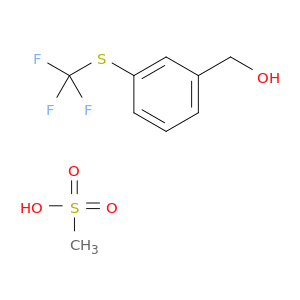 Benzenemethanol, 3-[(trifluoromethyl)thio]-, methanesulfonate