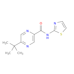 Pyrazinecarboxamide, 5-(1,1-dimethylethyl)-N-2-thiazolyl-