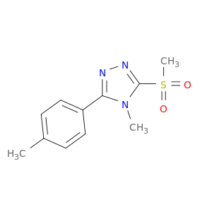 4H-1,2,4-Triazole,4-methyl-3-(4-methylphenyl)-5-(methylsulfonyl)-