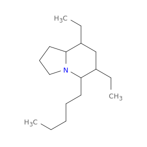 Indolizine, 6,8-diethyloctahydro-5-pentyl-