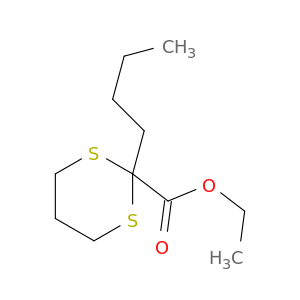 1,3-Dithiane-2-carboxylicacid, 2-butyl-, ethyl ester