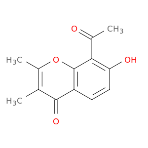 4H-1-Benzopyran-4-one, 8-acetyl-7-hydroxy-2,3-dimethyl-