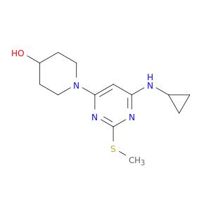 1-(6-(环丙基氨基)-2-(甲硫基)嘧啶-4-基)哌啶-4-醇