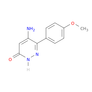 3(2H)-Pyridazinone, 5-amino-6-(4-methoxyphenyl)-