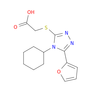 (4-CYCLOHEXYL-5-FURAN-2-YL-4H-1,2,4-TRIAZOL-3-YLSULFANYL)ACETIC ACID