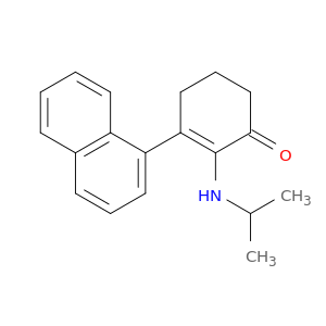 2-Cyclohexen-1-one, 2-[(1-methylethyl)amino]-3-(1-naphthalenyl)-