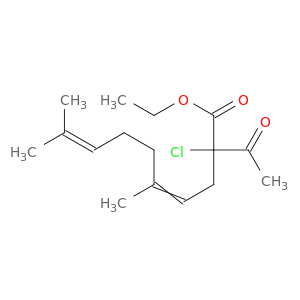 4,8-Decadienoic acid, 2-acetyl-2-chloro-5,9-dimethyl-, ethyl ester