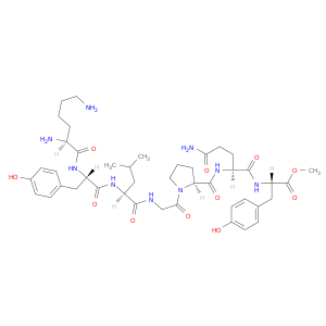 L-Tyrosine,L-lysyl-L-tyrosyl-L-leucylglycyl-L-prolyl-L-glutaminyl-, methyl ester (9CI)
