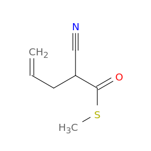 4-Pentenethioic acid, 2-cyano-, S-methyl ester