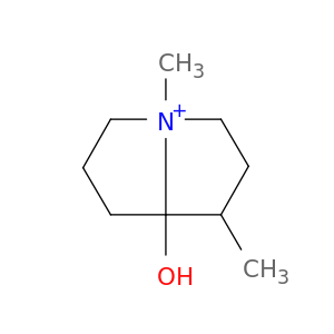 1H-Pyrrolizinium, hexahydro-7a-hydroxy-1,4-dimethyl-