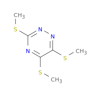 1,2,4-Triazine,3,5,6-tris(methylthio)-