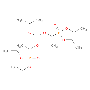 Phosphorous acid, bis[1-(diethoxyphosphinyl)ethyl] 1-methylethyl ester