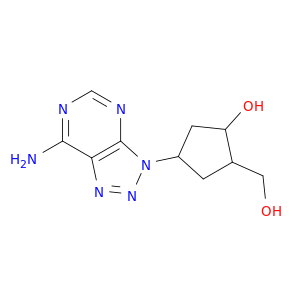 Cyclopentanemethanol,4-(7-amino-3H-1,2,3-triazolo[4,5-d]pyrimidin-3-yl)-2-hydroxy-, (1R,2S,4R)-rel-