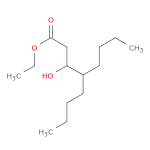Octanoic acid, 4-butyl-3-hydroxy-, ethyl ester