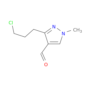 3-(3-chloropropyl)-1-methyl-1H-pyrazole-4-carbaldehyde