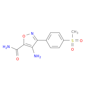 5-Isoxazolecarboxamide, 4-amino-3-[4-(methylsulfonyl)phenyl]-