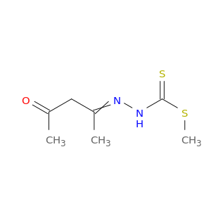 Hydrazinecarbodithioic acid, (1-methyl-3-oxobutylidene)-, methyl ester