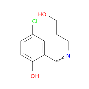 Phenol, 4-chloro-2-[[(3-hydroxypropyl)imino]methyl]-