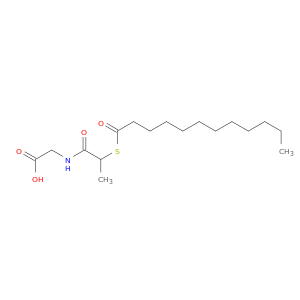 Glycine, N-[1-oxo-2-[(1-oxododecyl)thio]propyl]-