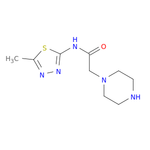 1-Piperazineacetamide,N-(5-methyl-1,3,4-thiadiazol-2-yl)-