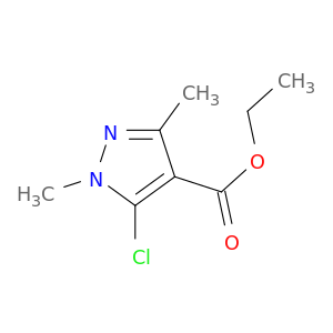 1H-Pyrazole-4-carboxylic acid, 5-chloro-1,3-dimethyl-, ethyl ester