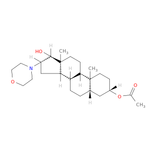 5a-Androstane-3b,17a-diol, 16b-morpholino-, 3-acetate (7CI,8CI)