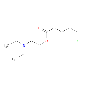 Pentanoic acid, 5-chloro-, 2-(diethylamino)ethyl ester