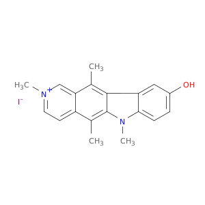 6H-Pyrido[4,3-b]carbazolium, 9-hydroxy-2,5,6,11-tetramethyl-, iodide