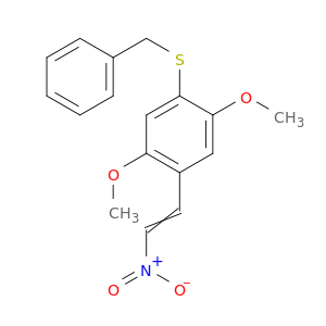 Benzene, 1,4-dimethoxy-2-(2-nitroethenyl)-5-[(phenylmethyl)thio]-