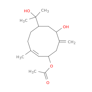 5-环二烯-1,4-二醇,9-(1-羟基-1-甲基乙基)-6-甲基-2-亚甲基-,4-乙酸盐,(1s,4r,5e,9r)-