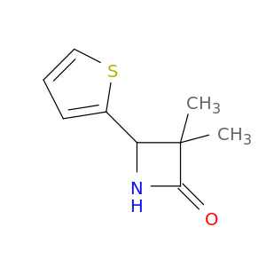 3,3-Dimethyl-4-(thiophen-2-yl)azetidin-2-one