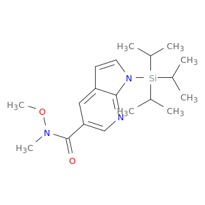 N-Methoxy-N-methyl-1-(triisopropylsilyl)-1H-pyrrolo[2,3-b]pyridine-5-carboxamide