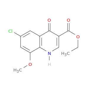 乙基6-氯-4-羟基-8-甲氧基-3-喹啉羧酸盐