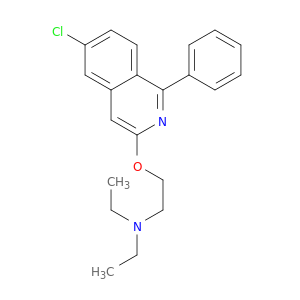 Ethanamine, 2-[(6-chloro-1-phenyl-3-isoquinolinyl)oxy]-N,N-diethyl-